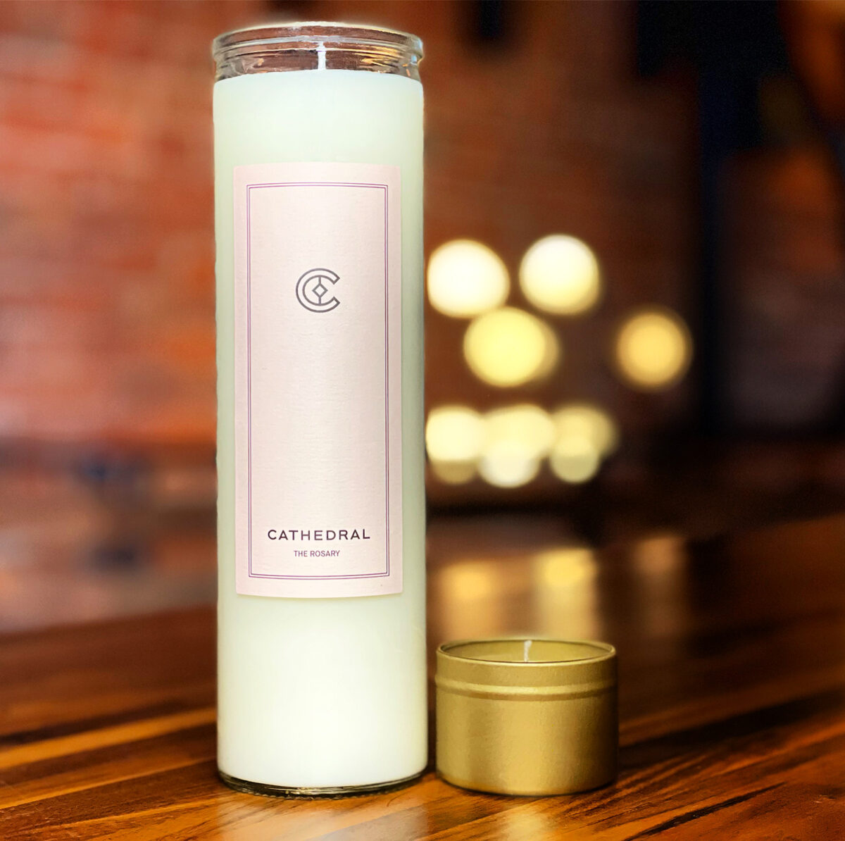 The Rosary Pillar Candle Cathedral