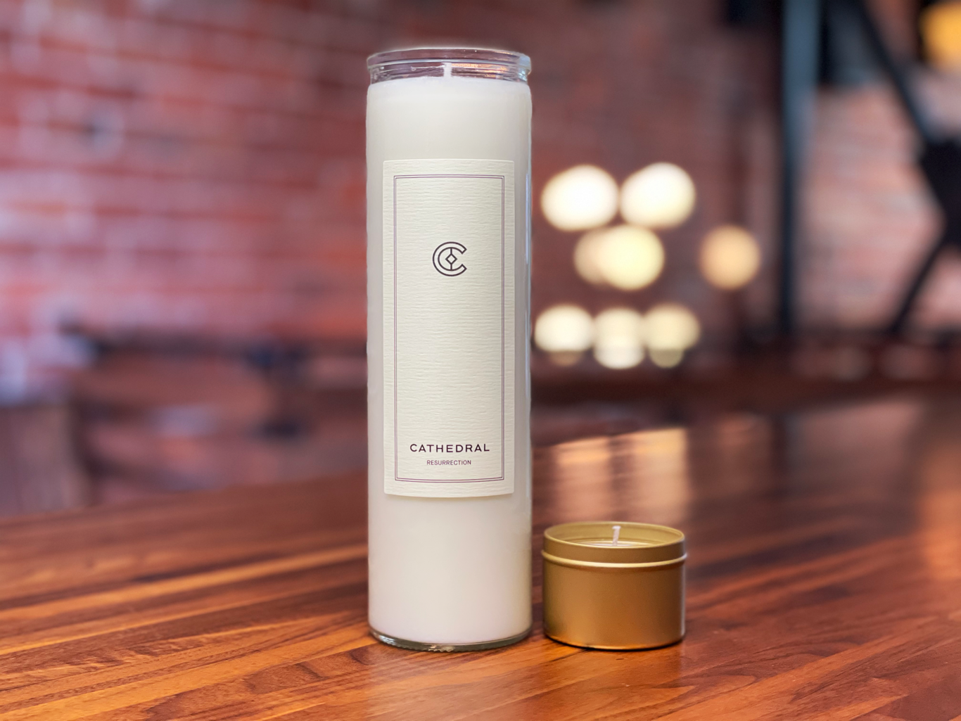 Resurrection Pillar Candle Cathedral